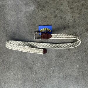 Vintage Cream Braided Belt